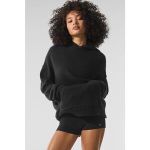 Alo Yoga Women’s Black Cashmere New Class Hoodie, Size M, NWT